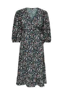 Only Vestidos E Macacoes-Vestido Cruzado Midi