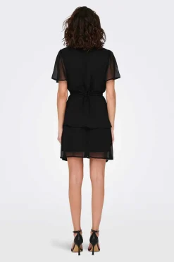 JDY Vestidos E Macacoes-Vestido Curto Com Folhos