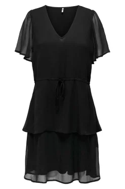 JDY Vestidos E Macacoes-Vestido Curto Com Folhos