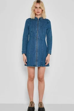 Noisy May Vestidos E Macacoes-Vestido Curto Denim