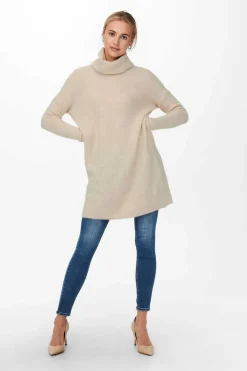 Only Vestidos E Macacoes-Vestido Curto Gola Alta