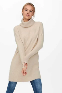 Only Vestidos E Macacoes-Vestido Curto Gola Alta