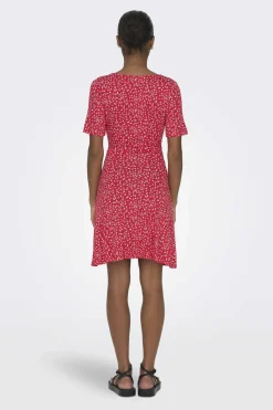 Only Vestidos E Macacoes-Vestido Curto Gola Em Bico