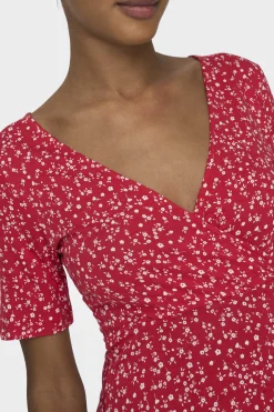 Only Vestidos E Macacoes-Vestido Curto Gola Em Bico