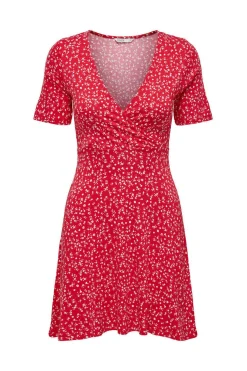 Only Vestidos E Macacoes-Vestido Curto Gola Em Bico