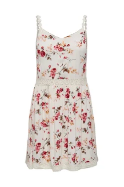 Only Vestidos E Macacoes-Vestido Curto Gola Em Bico