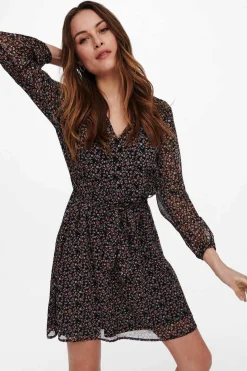 Only Vestidos E Macacoes-Vestido Curto Laco