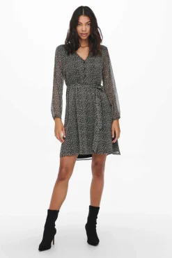 Only Vestidos E Macacoes-Vestido Curto Laco