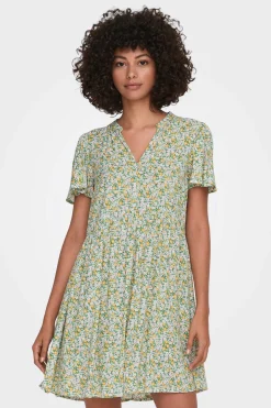 JDY Vestidos E Macacoes-Vestido Curto Manga Curta