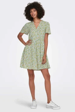 JDY Vestidos E Macacoes-Vestido Curto Manga Curta