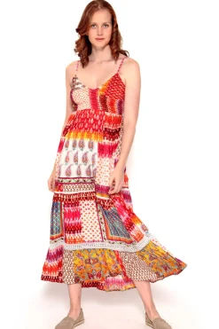 Brave Soul Vestidos E Macacoes-Vestido De Alcas Com Print