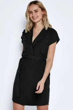 Noisy May Vestidos E Macacoes-Vestido De Camisa Curta Lyocell