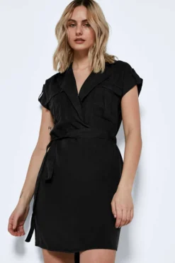 Noisy May Vestidos E Macacoes-Vestido De Camisa Curta Lyocell