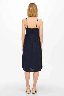 JDY Vestidos E Macacoes-Vestido De Linho Midi