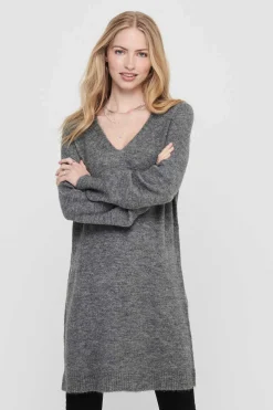 JDY Vestidos E Macacoes-Vestido De Malha Gola Em Bico