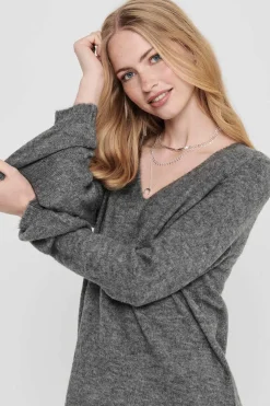 JDY Vestidos E Macacoes-Vestido De Malha Gola Em Bico