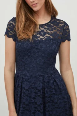 Vila Vestidos E Macacoes-Vestido De Renda Curto