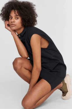 Noisy May Vestidos E Macacoes-Vestido Denim