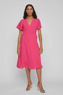 Vila Vestidos E Macacoes-Vestido Envolvente