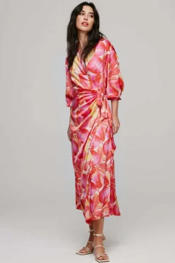 Vila Vestidos E Macacoes-Vestido Fluido Lacada