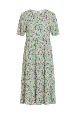 Vila Vestidos E Macacoes-Vestido Folgado Midi