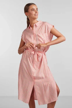 Pieces Vestidos E Macacoes-Vestido Midi