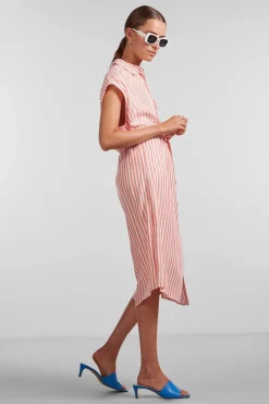 Pieces Vestidos E Macacoes-Vestido Midi