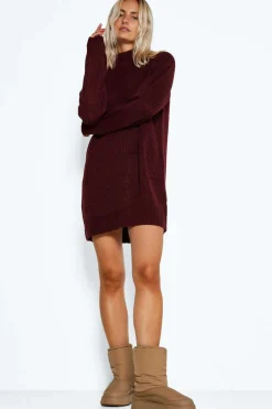 Noisy May Vestidos E Macacoes-Vestido Midi De Malha