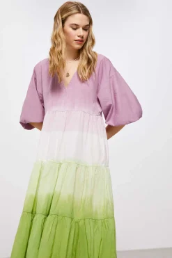 High Spirits Vestidos E Macacoes-Vestido Midi Dip Dye