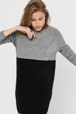 Only Sueteres E Cardigans-Vestido Solto Manga Ragla