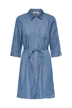 Only Vestidos E Macacoes-Vestido Tencel Meia Manga